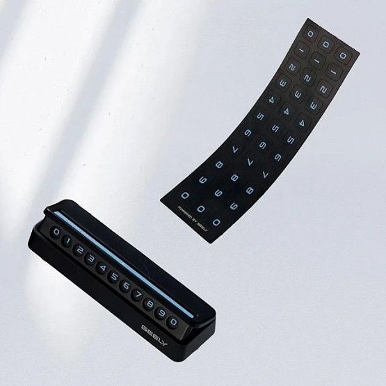 ПАРКОВОЧНАЯ АВТОВИЗИТКА С НОМЕРОМ ТЕЛЕФОНА ПОД ЛОБОВОЕ СТЕКЛО GEELY